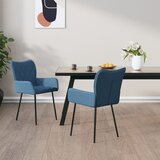 The Living Store Jedilni stoli 2 kosa modro blago - Jedilni Stol, (21663136) | Shoptok.si