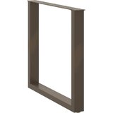  Noge za blagovaonski stol U-oblik 2 kom Prirodni čelik 90 x (72-73) cm Čelik | shoptok.hr