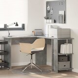  Kutni stol Betonski sivi 140 x 113,5 x 75 cm Konstruirano drvo | shoptok.hr