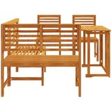  4-dijelni set za blagovanje u vrtu - Čvrsto drvo akacije | shoptok.hr
