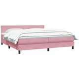  Box spring postelja z vzmetnico roza 180x210 cm žamet, (21792598) | Shoptok.si