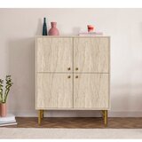 Hanah home Komoda Multilux, 95x111x36 cm, Krem | Eponuda.com