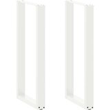 Noge stolića za kavu U-oblika 2 kom bijele 50x(100-101)cm čelik | shoptok.hr