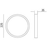  LED plafonsko svetlo SIGARO CIRCLE LED/24W/230V 4000K IP40 | Eponuda.com