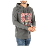 Madmext Hooded Printed Sweatshirt Smoked 2779 Cene