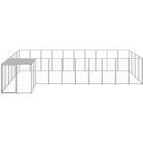  Kavez za pse srebrni 13,31 m² čelični | shoptok.hr
