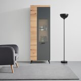 Mömax Vitrina Sunny, Temni Hrast, Antracit | Shoptok.si