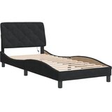  Okvir kreveta s LED-om bez madraca crni 90 x 200 cm baršunasti | shoptok.hr
