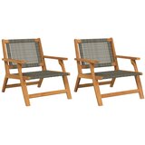  Vrtni namještaj 2 pcs Siva 67 x 78 x 73 cm Čvrsto drvo akacije | Eponuda.ba