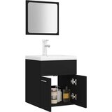 vidaXL Set kupaonskog namještaja od iverice crni | shoptok.hr