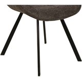 CARRYHOME stol, kovina, tekstil antracit, črna | Shoptok.si
