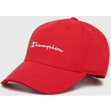 Champion Bombažna bejzbolska kapa rdeča barva