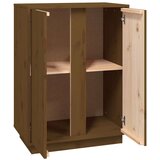  Komoda smeđa boja meda 60 x 35 x 80 cm od masivne borovine | shoptok.hr