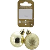  božićne kuglice (zlatna, plastika, 2 kom., 4 cm) | shoptok.hr