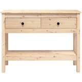  Konzolna mizica 100×35×75 trdna borovina, (20818235) | Shoptok.si