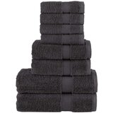 vidaXL 8-dijelni vrhunski set ručnika antracit 600 gsm 100 % pamuk | shoptok.hr