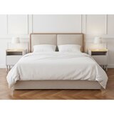 Bobochic Paris Bež/prašno rožnata oblazinjena zakonska postelja s prostorom za shranjevanje z letvenim dnom 160x200 cm Mara – | Shoptok.si