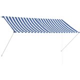 Maison Chic Zložljiva tenda - Senčniki 250x150 cm modra in bela, (22038835) | Shoptok.si