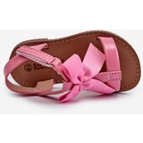 Boto Pink Joratia Children's Patent Sandals with Bow on Velcro | ePonuda.com