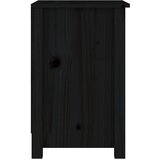  Noćni ormarić crni 40x35x55 cm od masivne borovine | shoptok.hr