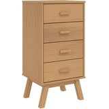 Maison Chic Nočna omarica - Nočna miza OLDEN rjava trdna borovina, (21689033) | Shoptok.si