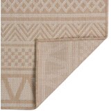 vidaXL Vanjski tepih ravnog tkanja 200 x 280 cm smeđe pruge | shoptok.hr