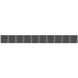 vidaXL komplet ograjnih panelov wpc 1737x186 cm črn | Shoptok.si