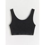 Sinsay Pamučni crop top | shoptok.hr