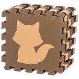  Pjenasta puzzle podloga za igru 9kom. smeđe životinje 85x85x1cm | shoptok.hr