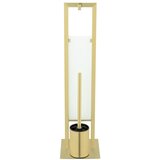 Wenko 26034100 - set za WC RIVALTA 18x70 cm nerđajući čelik/zlatna/bela/crna | Eponuda.com