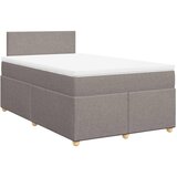  Krevet s oprugama i madracem smeđesivi 120 x 190 cm od tkanine | shoptok.hr