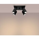  Stropna svetilka KARBON 4 črna, (21626828) | Shoptok.si