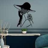  Striped woman black decorative metal wall accessory Cene