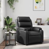vidaXL Naslanjač črno umetno usnje | Shoptok.si