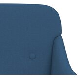  Klupa plava 110 x 76 x 80 cm od tkanine | shoptok.hr