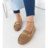 Gemre Beige fabric moccasins Fombio | Shoptok.si