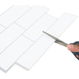  Subway pločica 10 pcs Bijela siva 29 x 21 cm Poliuretan i PET | shoptok.hr