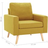 2-dijelni set sofa od tkanine žuti | shoptok.hr