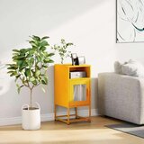 vidaXL Nočna omarica Gorčično rumena 36x39x78 cm Hladno valjano jeklo | Shoptok.si