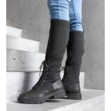 Gemre Luana green slip-on boots with a stretchy fabric upper | shoptok.hr