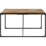  Blagovaonski stol 140 x 140 x 75 cm od grubog drva manga | shoptok.hr