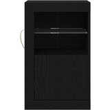  Bočni ormari s LED svjetlima 2 kom Crni hrast 41x37x67 cm | shoptok.hr