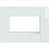  Konzolna stolica Prugasti Visoki Sjaj Bijeli 101 x 29 x 74 cm | shoptok.hr