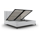 Mazzini Beds Svijetlo sivi tapecirani bračni krevet s prostorom za odlaganje s podnicom 180x200 cm Casey – | shoptok.hr