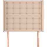  Uzglavlje s ušima boja cappuccina 103x16x118/128cm umjetna koža | shoptok.hr