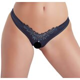 Cottelli ženski donji dio s perlama, otvoreni cvjetni (crni) - XL | shoptok.hr