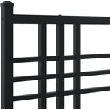  Metalni okvir kreveta uzglavlje i podnožje crni 80x200 cm | shoptok.hr
