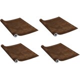  Samoljepljive folije za vrata 4 kom tamni hrast 210 x 90 cm PVC | shoptok.hr