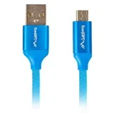 Kabel USB 2.0 Macho/Micro USB Macho Quick Charge 3.0 1M Azul, (21091025)