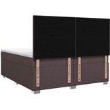  Boxspring krevet s madracem Tamno smeđa 200 x 200 cm Tkanina | shoptok.hr
